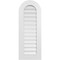 Ekena Millwork Round Top Surface Mount PVC Gable Vent: Functional, w/ 3-1/2"W x 1"P Standard Frame, 16"W x 42"H GVPRT16X4201SF - alternate 1